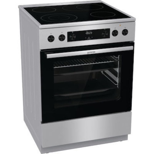 COOKER FREE STANDING  GECS6C70XPA ΚΕΡΑΜΙΚΗ INOX A 71LT (4+2 ΕΣΤΙΕΣ / POP / ΟΘΟΝΗ / AIRFRY / ΥΔΡΟΛΥΣΗ / ΤΗΛΕΣΚΟΠΙΚΟΣ)